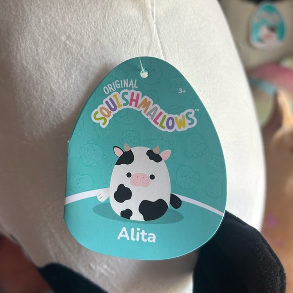Alita the black and white seacow squishmallow NWT 12in - Picture 4 of 4